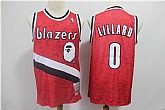 Blazers 0 Damian Lillard Red 2018 19 Hardwood Classics Jersey,baseball caps,new era cap wholesale,wholesale hats